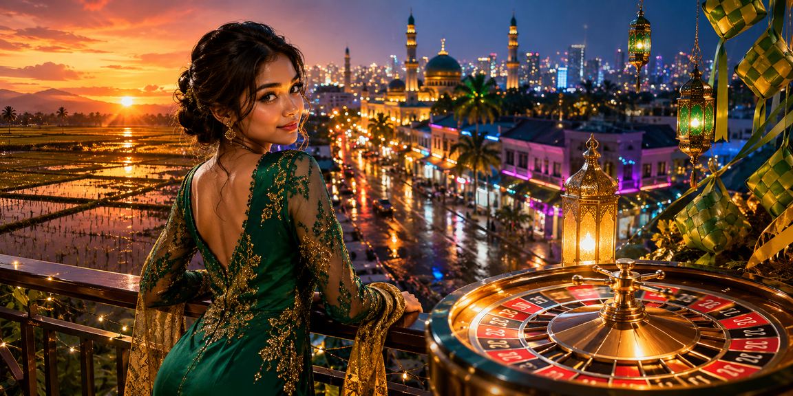 Roulette suasana Hari Raya dari Kedah — perayaan dan kegembiraan di ek346